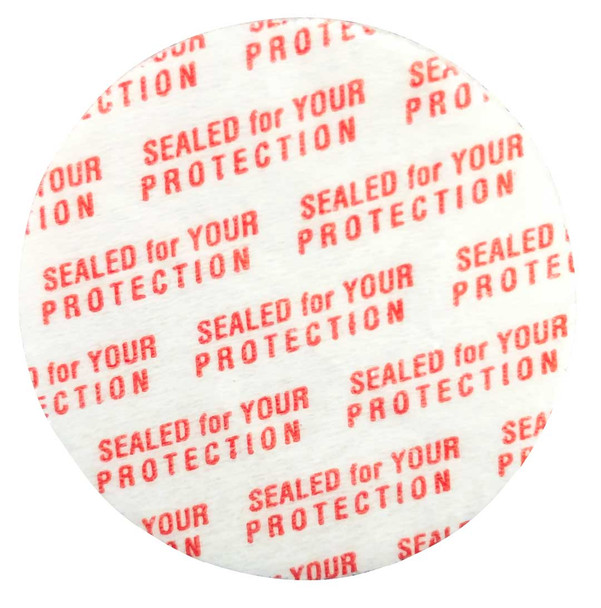 Additional Pressure Sensitive Seals for Plastic Caps (38mm) (200 count) [200-38mm]