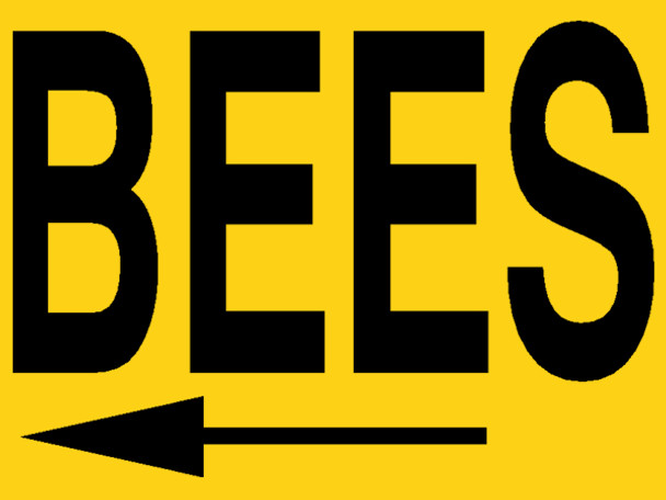 Bee Meeting Double-Sided Sign w/Stand [MTG]