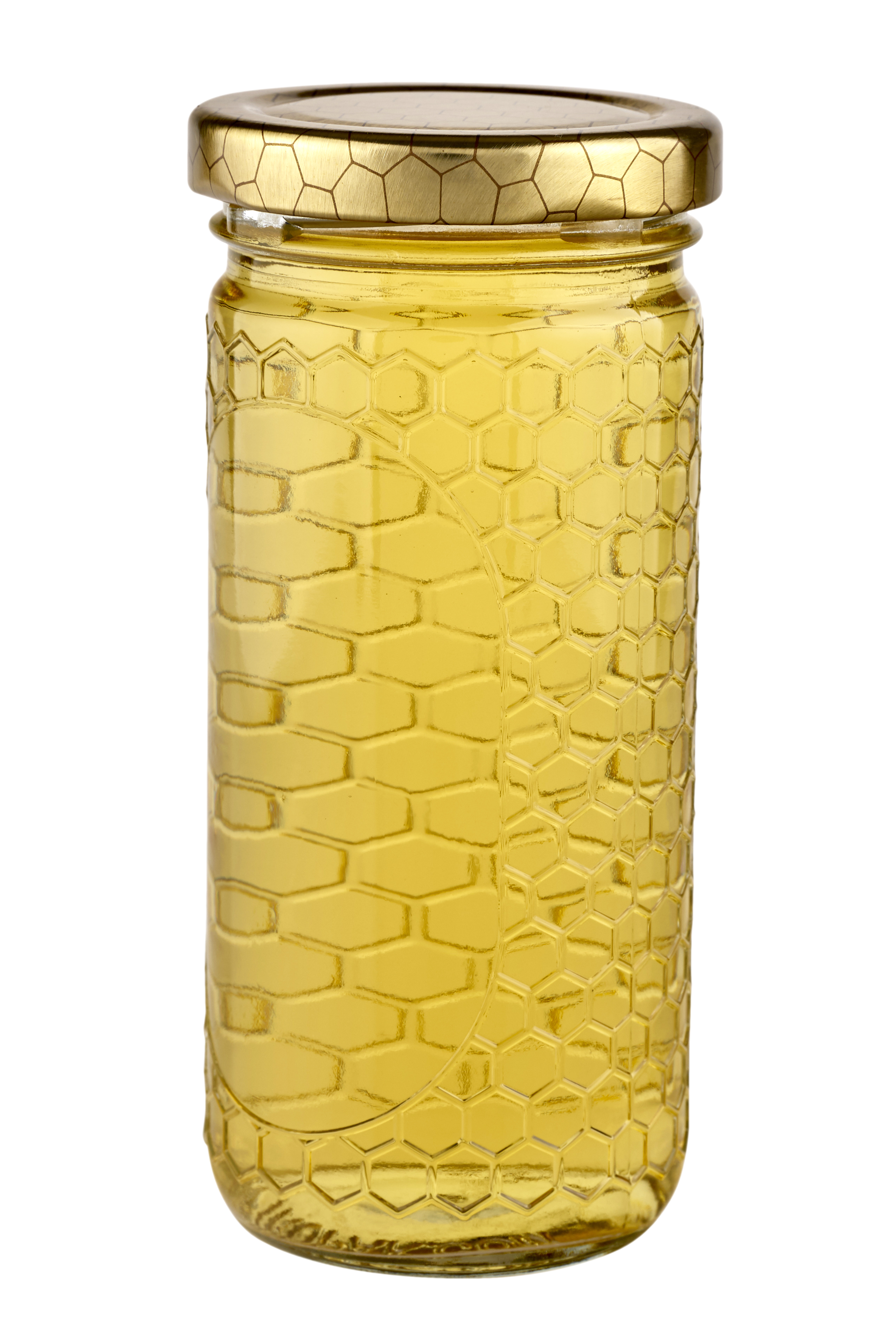 6 oz Hexagon Jars - 12 Count Case - Lids Included