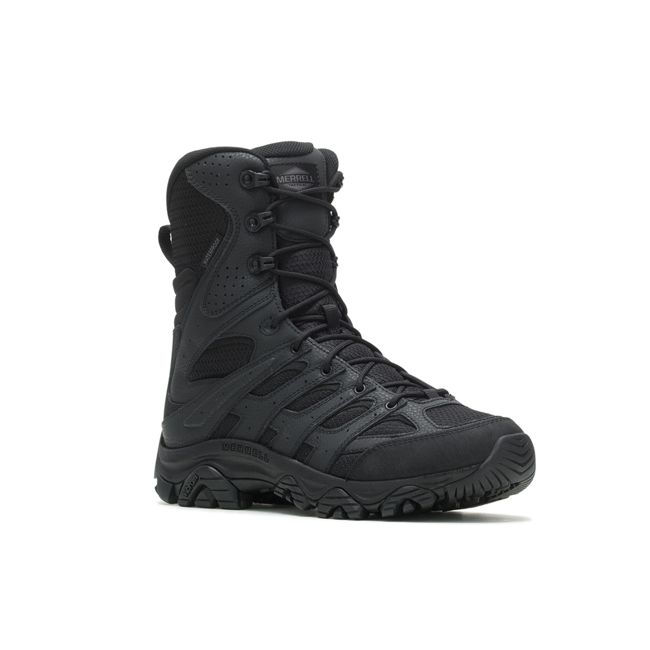 Merrell MOAB3 タクティカル8 WP Merrell Men's Black Moab 3 8 in. Tactical Zip Waterproof Boot
