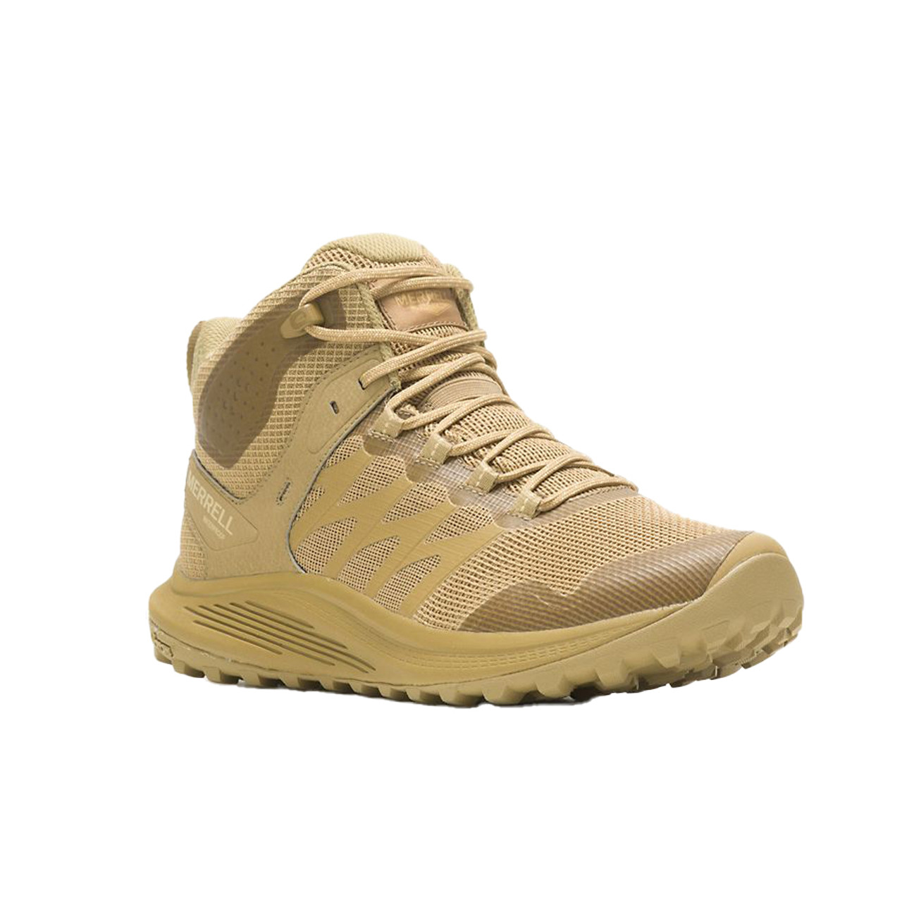 国内配送 MERRELL NOVA 3 TACTICAL MID WATERPROOF DARK COYOTE Merrell Men's Coyote Nova 3 Mid Tactical Waterproof Boot