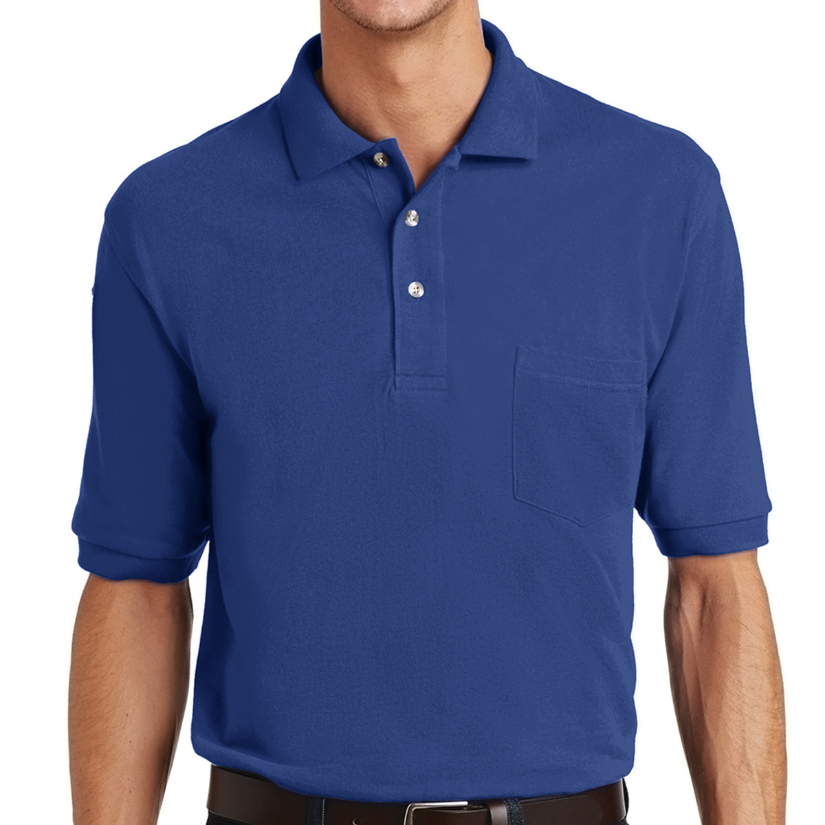 port authority heavyweight cotton pique polo