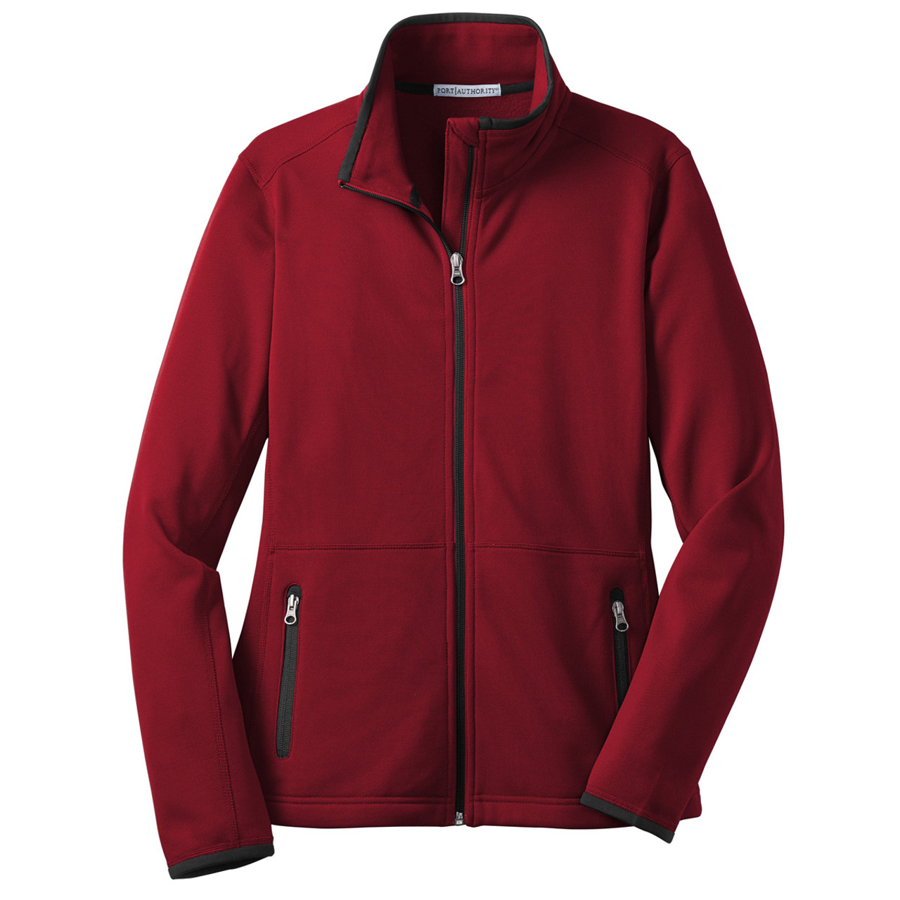 Port Authority® Ladies Pique Fleece Jacket. L222