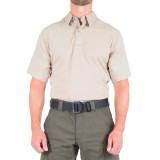 First Tactical Men's V2 Pro Performance Short Sleeve Shirt - PFAS Khaki