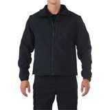 5.11 Tactical Valiant Softshell Jacket, Dark Navy front view