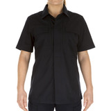 5.11 Tactical Women's Taclite TDU Shirt, Black Front