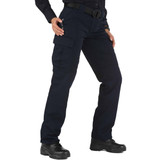 5.11 Tactical Women's TDU Pants, Navy side view