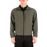 Blauer Softshell Fleece Jacket, od green front view