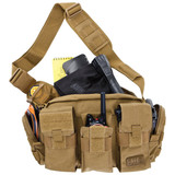 5.11 Tactical Bail Out Bag flat dark earth in use - products not included