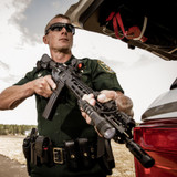 Aimpoint Duty RDS 2 MOA - Red Dot Reflex Sight with 39 mm. One-piece TNP Mount & Spacer, Attached to Police Weapon