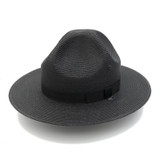 Stratton Campaign Style Straw Hat Black