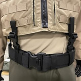 Carrier Vest Anchor Set shown with carrier vest and duty belt attached