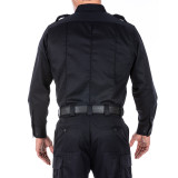 5.11 Tactical Twill PDU Class B Long Sleeve Shirt, midnight navy back view