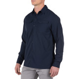 5.11 Tactical Freedom Flex Long Sleeve Shirt, peacoat front side view