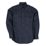 5.11 Tactical Taclite PDU Class B Long Sleeve Shirt, midnight navy front view