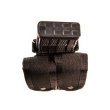High Speed Gear Duty Double Pistol TACO - Covered with Rifle, Black Top View