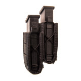 High Speed Gear Duty Staggered Double Pistol TACO, black side view