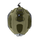 Safariland PROTECH Agilite High-Cut Helmet Cover, Ranger-Green on helmet top view