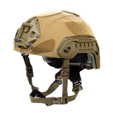 Safariland PROTECH Agilite High-Cut Helmet Cover, Coyote Brown front angled view