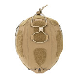 Safariland PROTECH Agilite High-Cut Helmet Cover, Coyote Brown on helmet top view