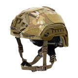 Safariland PROTECH Agilite High-Cut Helmet Cover, Multi-Cam front angled view