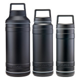 Pelican Traveler Bottle, black all sizes side view