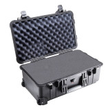 Pelican 1510 Protector Carry-On Case, black open with foam