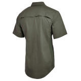 Vertx Phantom Flex Short Sleeve Shirt, od green back angled view