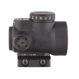 Trijicon MRO 1x25 Red Dot Sight - 2.0 MOA Adjustable Red Dot, Low Mount, side view 2