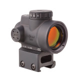 Trijicon MRO 1x25 Red Dot Sight - 2.0 MOA Adjustable Red Dot, Full Cowitness Mount, front angled view 2
