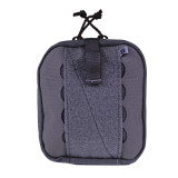 High Speed Gear Med Pak, wolf gray front view