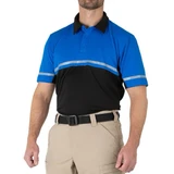 First Tactical Men's Hi-Vis Bike Patrol Polo, Royal Blue, Facing Front Left Angle