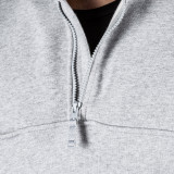 5.11 Tactical 1/4 Zip Job Shirt, heather gray zipper