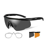 Wiley X Saber Advanced Protective Glasses with Rx Insert smoke gray & light rust