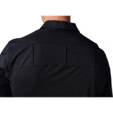 5.11 Tactical Stryke PDU Twill Rapid Short Sleeve Shirt, midnight navy back shoulder view