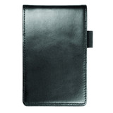 Hero's Pride Black Smooth Leather Notepad Case With Notepad Included, 3-5/8 X 5-3/4"