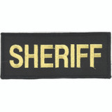 Hero's Pride 5" x 2" Gold On Black Multnomah County Sheriff Patch With Hook Velcro