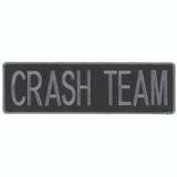 Hero's Pride Grey/Black Twill Crash Team Patch