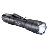 Pelican 7610 Tactical Flashlight front angled view black