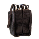 High Speed Gear Double Duty Handcuff TACO, Black, Side View