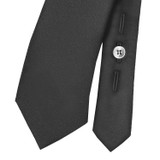 Samuel Broome Polyester/Wool Clip-On Necktie with Buttonholes 2