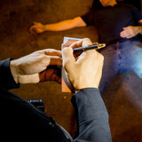 ASP LockWrite Pen Key in Use