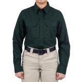 First Tactical Women's V2 Tactical Long Sleeve Shirt Spruce Green