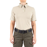 First Tactical Women's V2 Pro Performance Short Sleeve Shirt Silver Tan
