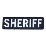 Mil-Spec Monkey SHERIFF PVC Patch - 10" x 3", White