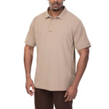Vertx Men's Coldblack Short Sleeve Polo Tan