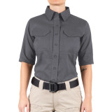 First Tactical Women's V2 Tactical Short Sleeve Shirt Wolf Gray