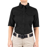 First Tactical Women's V2 Tactical Short Sleeve Shirt Black