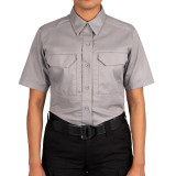 First Tactical Women's V2 Tactical Short Sleeve Shirt Nickel Gray