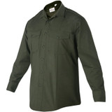 Flying Cross FX Flex 65/35 Poly/Cotton-Mini Rip-Stop Long Sleeve Woven Shirt OD Green